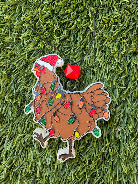 Chicken w/ Christmas Lights