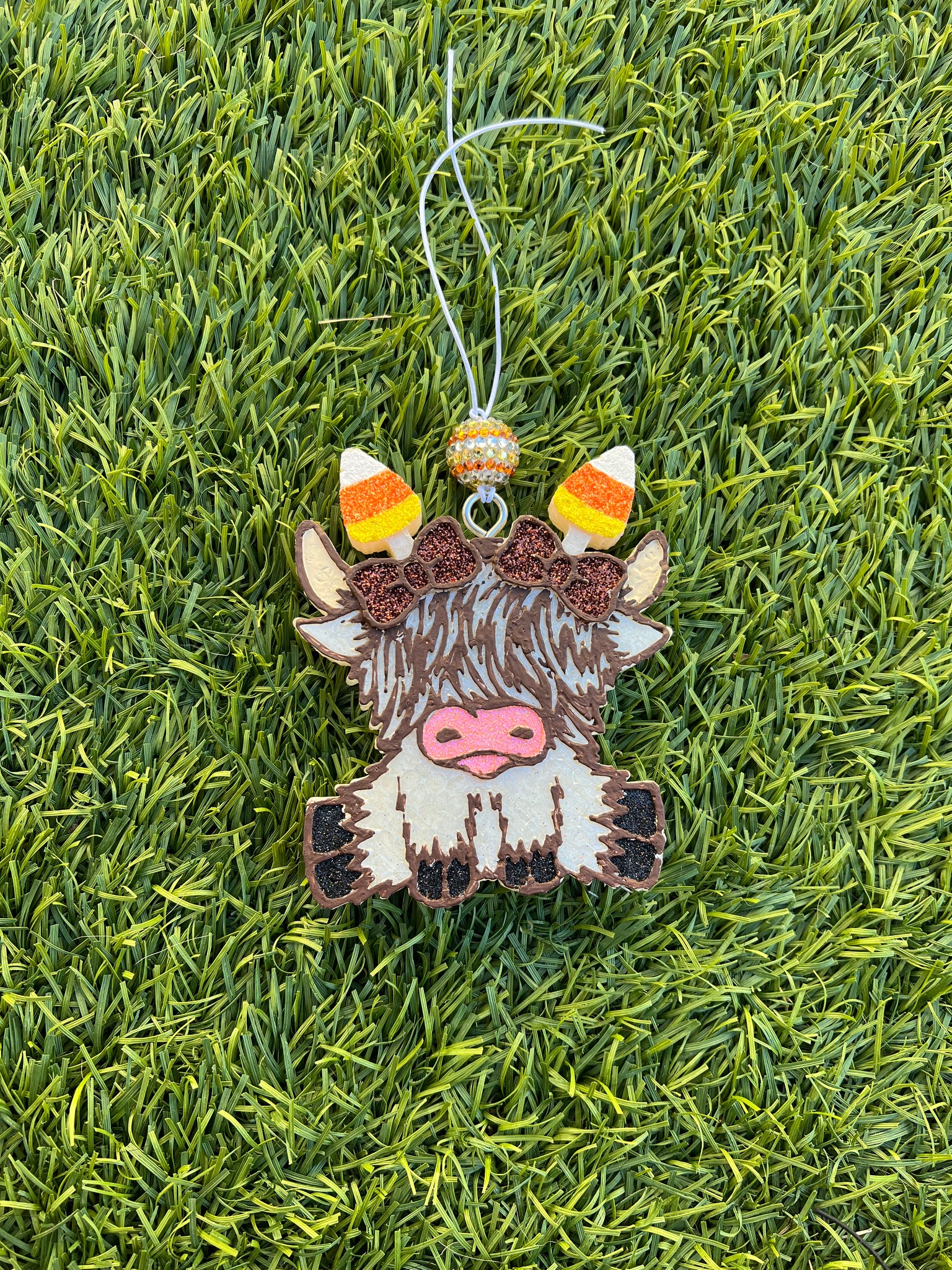 Candy Corn Headband Highland Cow