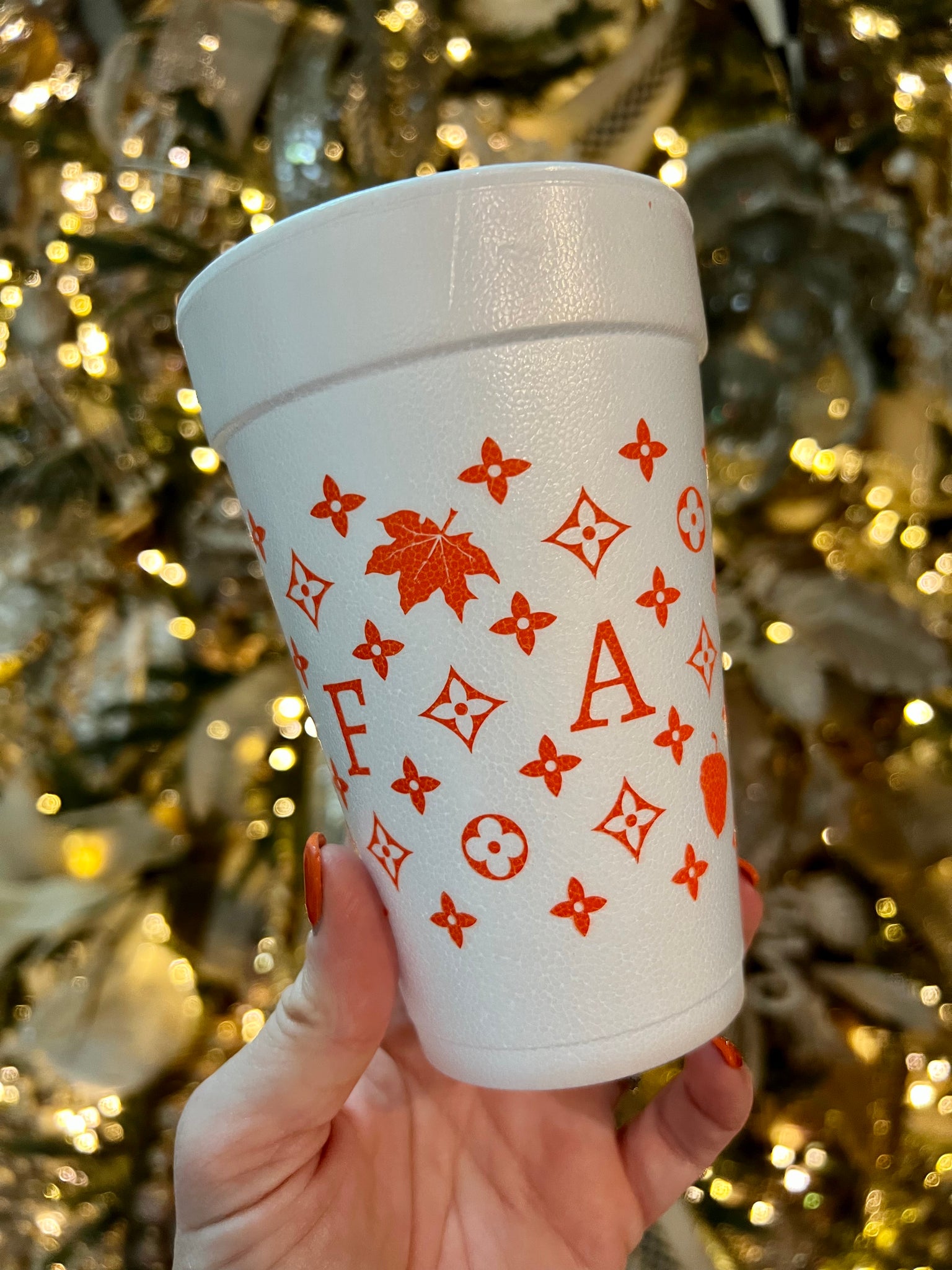 Sleeve of 20 Fall Foam Cups