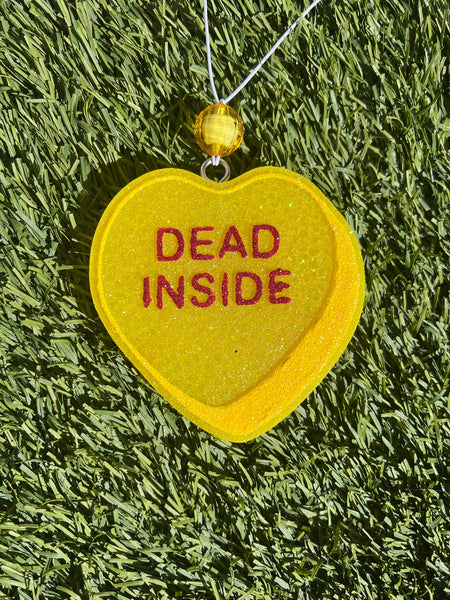 Dead Inside Conversation Heart Freshie