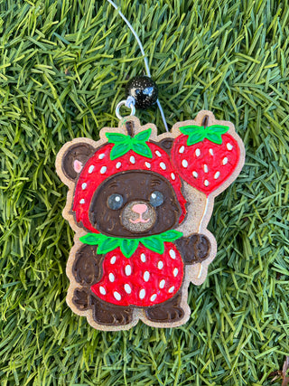 Strawberry Bear Freshie