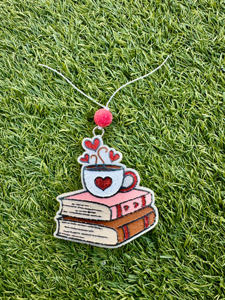 Books w/ Heart Coffee Cup