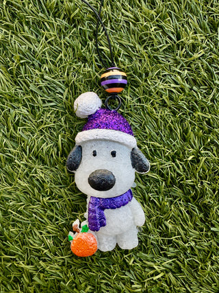 Dog w/ Beanie & Pumpkin