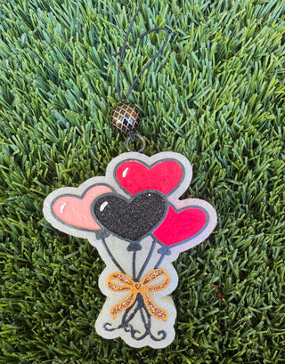 Bunch of Heart Balloons Freshie